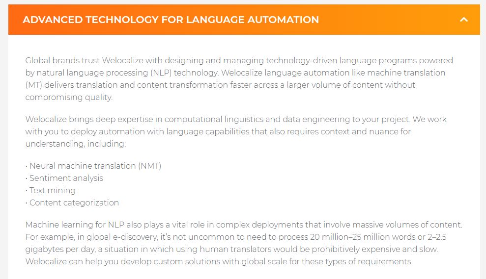 WeLocalize Natural Language Programming